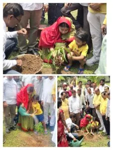 विश्व पर्यावरण दिवस पर विधायक पूर्णिमा साहू ने सिदगोड़ा सूर्य मंदिर परिसर में कार्यकर्ताओं के संग किया पौधारोपण, पर्यावरण संरक्षण का दिया संदेश…..