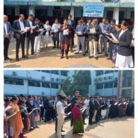 संविधान दिवस पर व्यवहार न्यायालय में प्रधान जिला जज समेत अन्य न्यायायिक पदाधिकारी व कर्मचारीयों ने प्रस्तावना का सामूहिक शपथ लिया…..