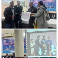 राष्ट्रीय लोक अदालत में मिला त्वरित न्याय, मोटर वाहन दुर्घटना केस में दो पीड़ितों को मिला एक करोड़ 80 लाख का चेक…..