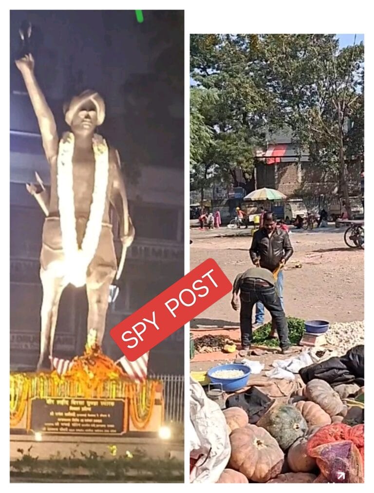शोषित और वंचित वर्ग के लिए आवाज उठाने वाले भगवान बिरसा मुंडा की प्रतिमा के बगल में ही खुलेआम हो रहा गरीबों का शोषण…..