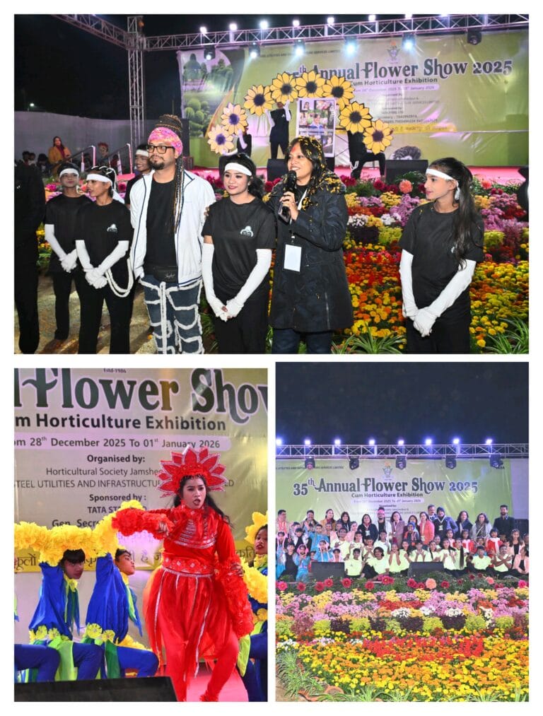 35वें वार्षिक पुष्प प्रदर्शनी के सांस्कृतिक संध्या में राजा डांस अकादमी ने बांधा समां…..