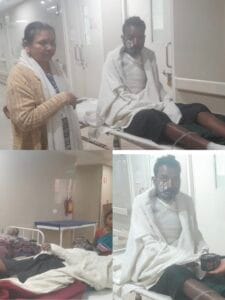 डायन के संदेह में पत्नी , बेटा सहित पति को पेट्रोल डालकर जलाया गया, मां बेटे की मौत , पति एमजीएम अस्पताल में भर्ती…..