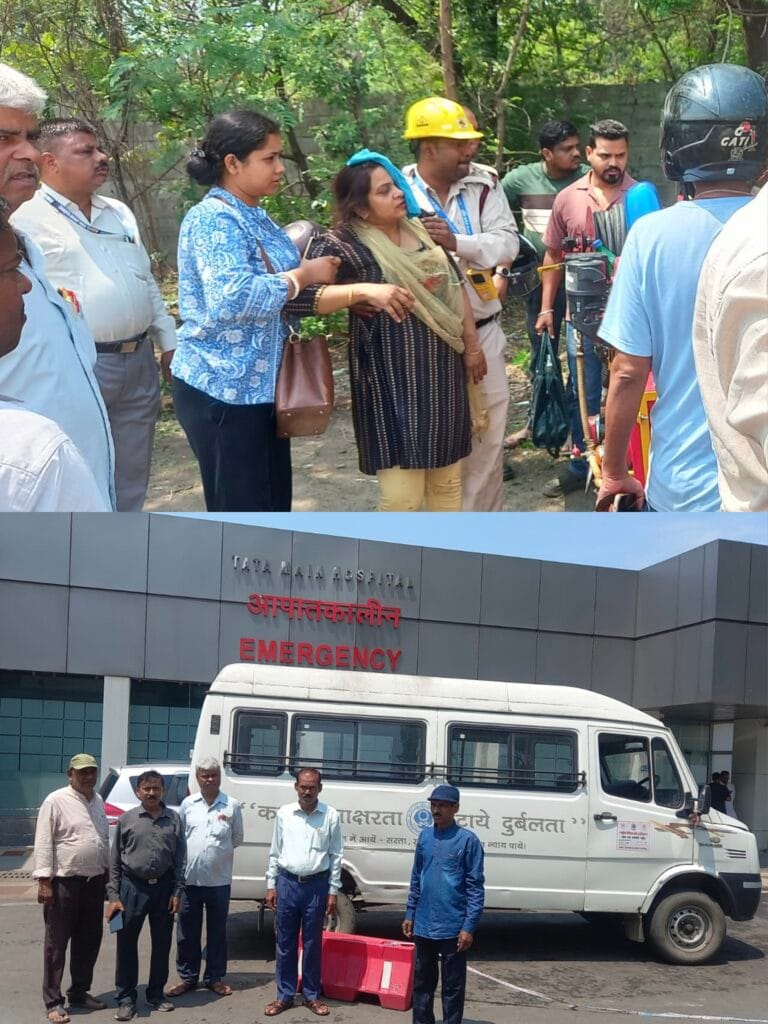 सड़क दुर्घटना में जख्मी महिला को डालसा पीएलवी जागरूकता वैन से टीएमएच में भर्ती कराया ।