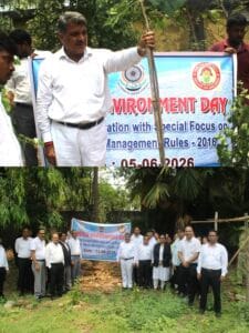 विश्व पर्यावरण दिवस पर प्रधान जिला जज ने पौधारोपण कर स्वच्छ पर्यावरण का दिया संदेश…..