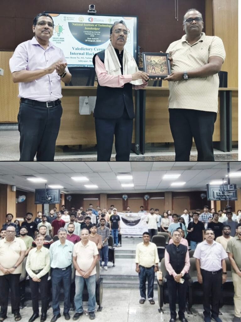 स्मार्ट इंडिया हैकाथॉन 2026 के लिए एनआईटी जमशेदपुर में आंतरिक हैकाथॉन का सफल समापन…..