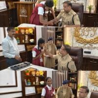 रक्षाबंधन के पावन अवसर पर छात्राओं ने वरीय पुलिस अधीक्षक को बांधी राखी, व्यक्त किया स्नेह एवं सम्मान…..