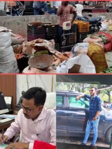 साकची में सुबह-सुबह सजता है सब्जी बाजार, वसूली के आरोपों से उठे सवाल, आकाश नाम के गुंडा के द्वारा गरीब सब्जी दुकानदारों से कथित तौर पर की जा रही वसूली को लेकर प्रशासन की भूमिका पर सवाल, जिम्मेदारी तय करने की मांग…..